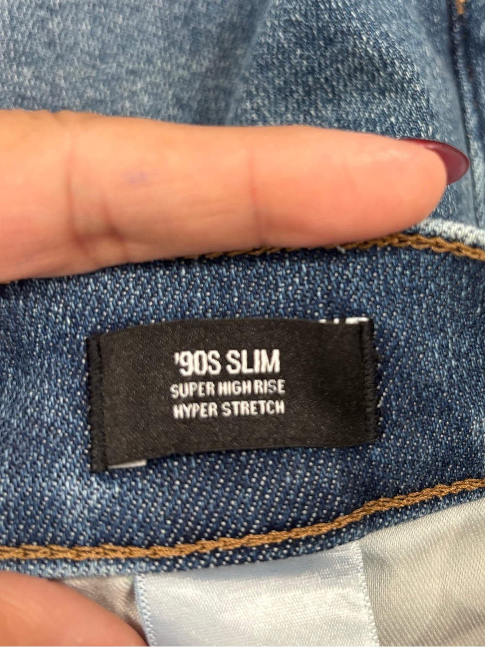Women’s Express Jeans Slim straight high stretch Size 12 worn twice - Picture 5 of 5